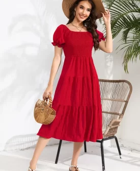 solid color two wear dress