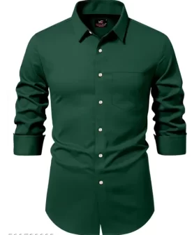 stylish glmaorous plain mans shirt