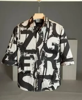 new men's high quality texture fabrics shirt popcorn