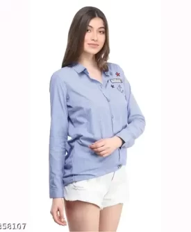 mermaid dont cry patched striped shirt