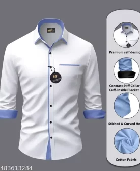 men regular fit solid men shirt