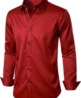men's stretch wrinkle free dress shirts formal