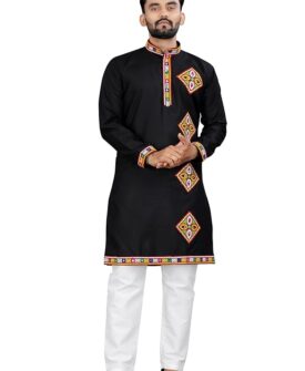 Trustous Men's Ethnic Charm Kurta Pyjama Set | Navratri Festivities