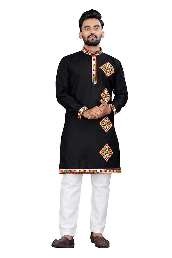 Trustous Men's Ethnic Charm Kurta Pyjama Set | Navratri Festivities
