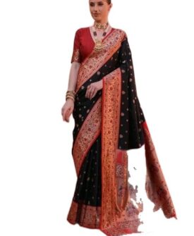Women Design Zari Silk Paithani Saree | Traditional Indian Saree