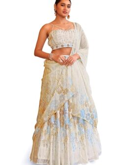 Women's Printed Semi-Stitched Lehenga choli (Inaya)