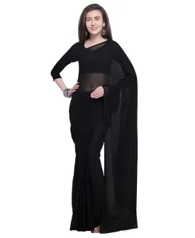 Sarees Georgette with Blouse Piece Saree