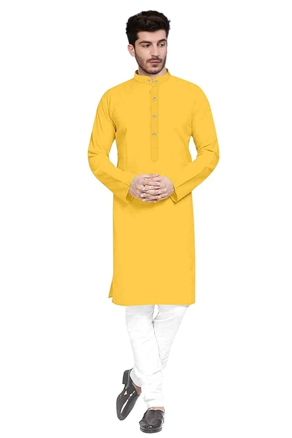 trustous Mens straigth Kurta Pyjama Set Combo in 100% Cotton with 16 Colour Option and Size are XS t