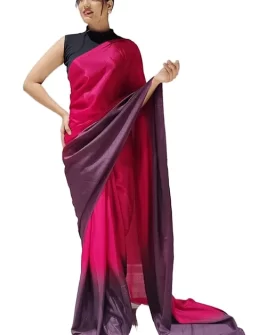Women's Woven Synthetic Saree With Blouse Piece