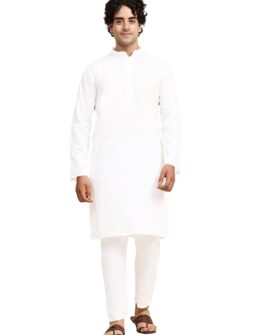 SKAVIJ Men's Casual Kurta Pajama Set Regular Fit Traditional Dress Yoga Outfit