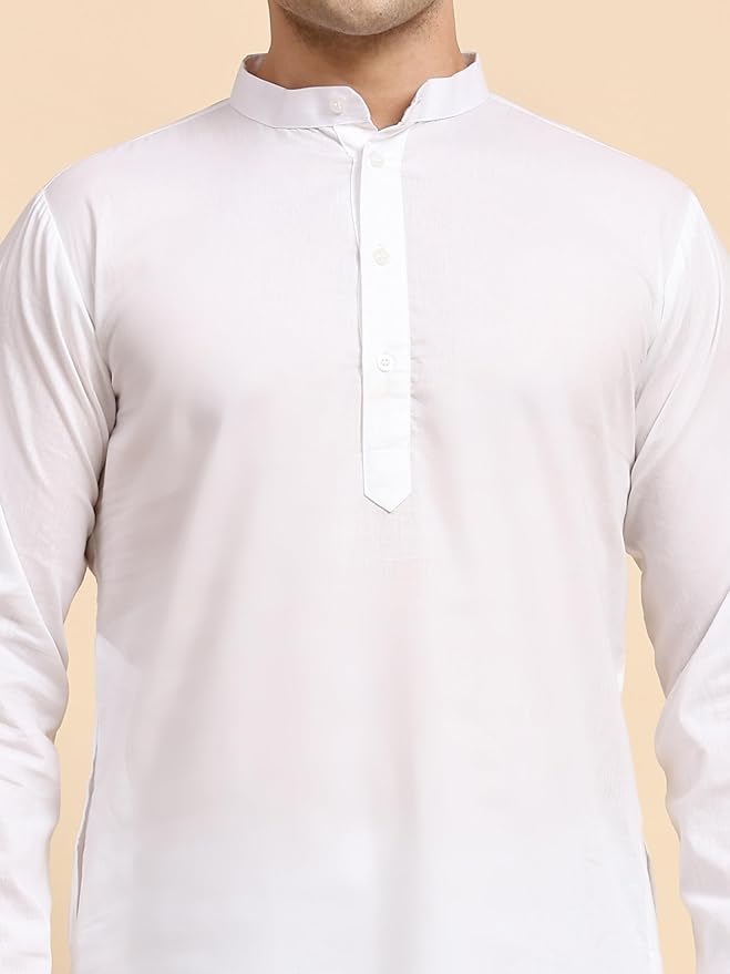 SKAVIJ Men's Casual Kurta Pajama Set Regular Fit Traditional Dress Yoga Outfit - Image 2