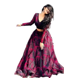 piludi Girls Fashion Lehenga Choli Ethnic Wear Stylist Digital Printed Lehenga | Choli & Dupatta