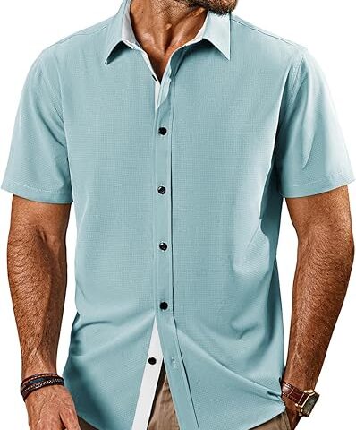 Men’s Regular-Fit Short-Sleeve Poplin Shirt