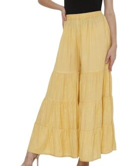 TNQ Women's Stylish and Fashionable Mid- Rise Garara/Sharara Palazzo Pants || Flared Sharara Pal
