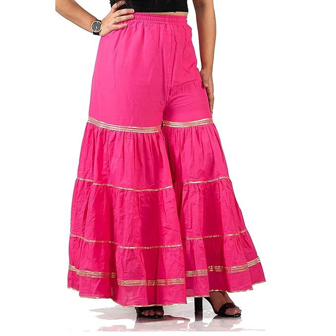 Srisaras Women's Regular Fit Palazzo